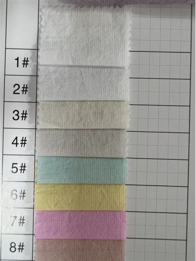 GZ-WT WT2755# Width: 150cm Composition: 100% nylon Weight: 70g/m Original yarn is UV resistant, waterproof, antibacterial and mosquito repellent side view